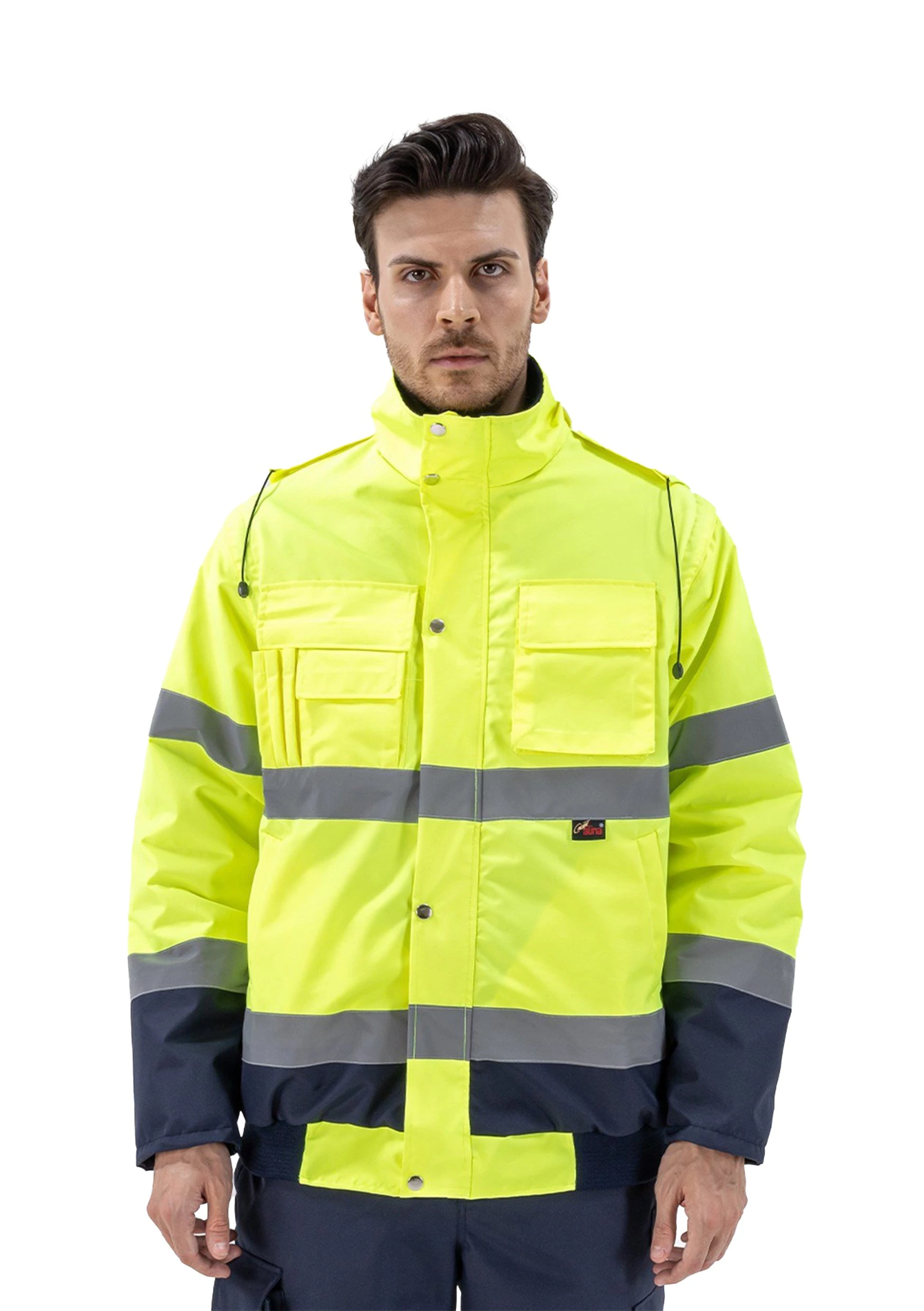 Alaska Hi-Vis 2 in 1 Mont Neon Sarı - Lacivert