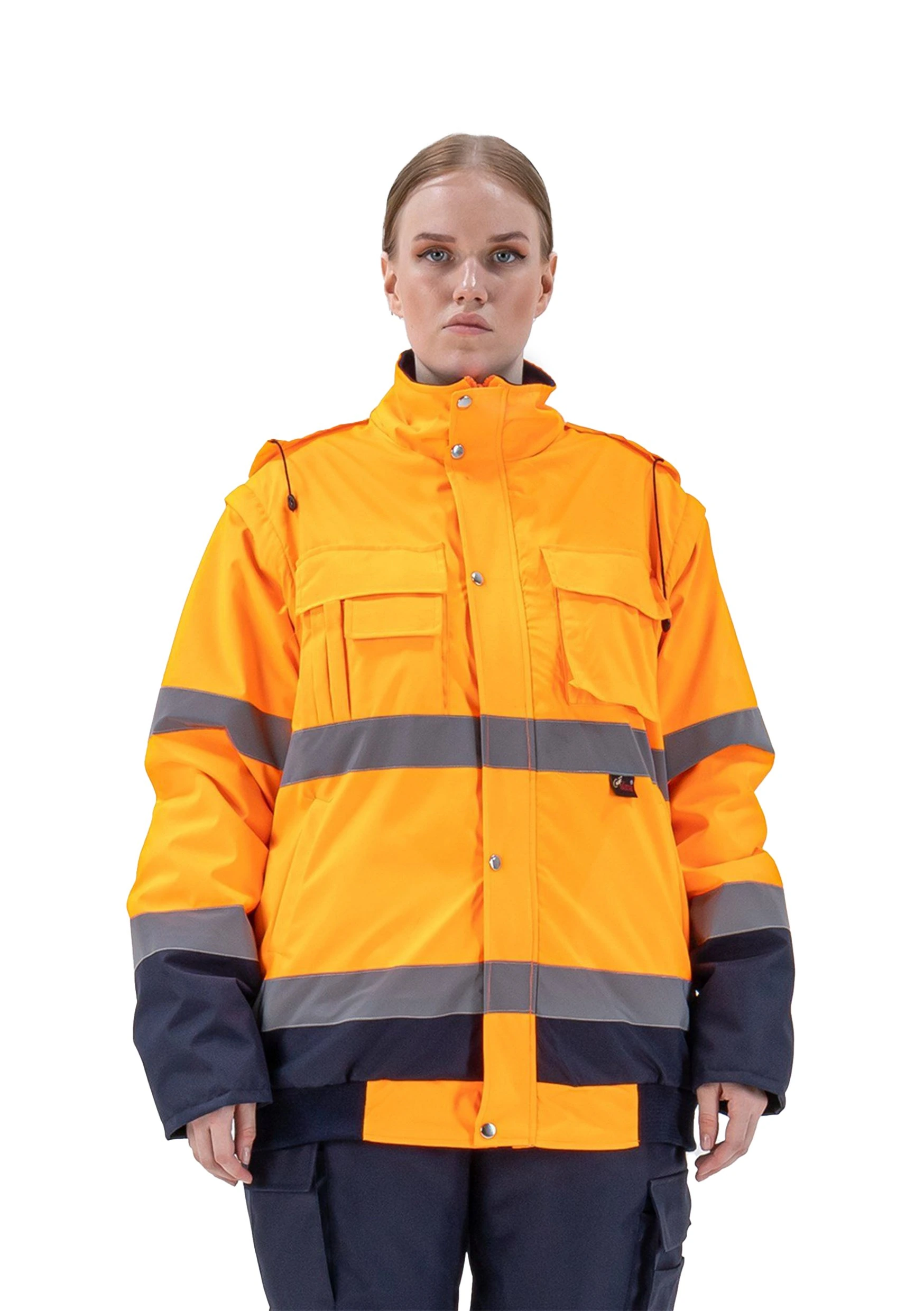 Alaska Hi-Vis 2 in 1 Mont Neon Turuncu-Lacivert