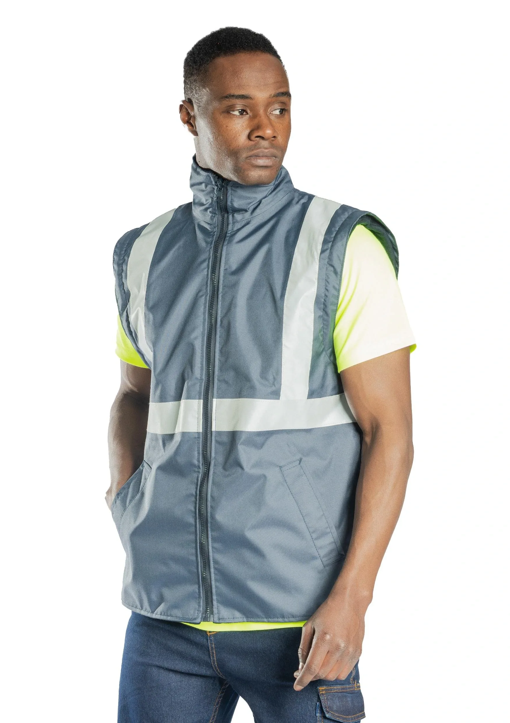 Alaska Hi-Vis 2 in 1 Yelek Lacivert
