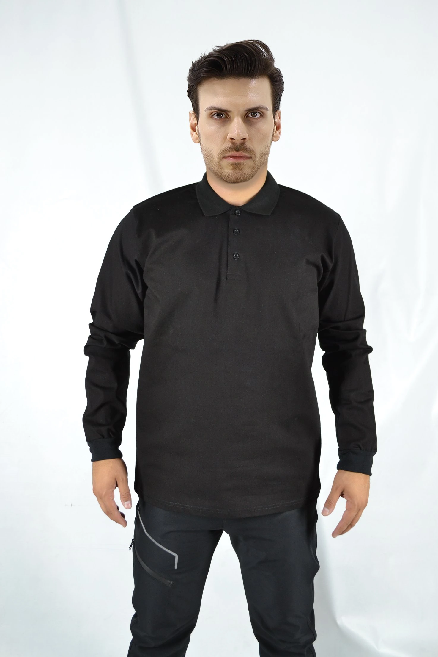 Destekli Kaynakçı Uzun Kollu Sweatshirt