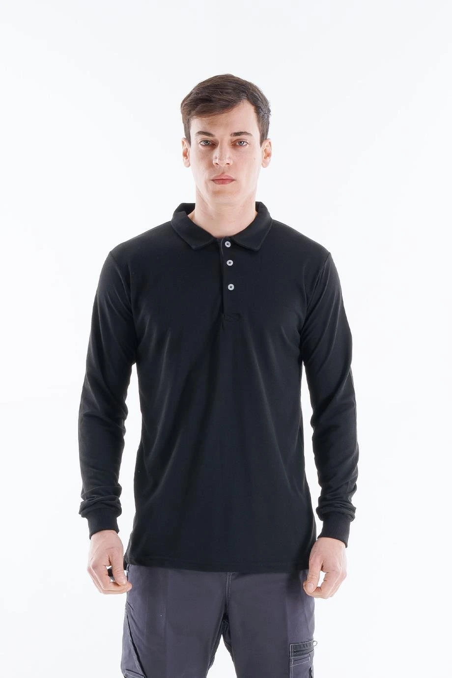 Regular Polo Pike T-Shirt - Siyah
